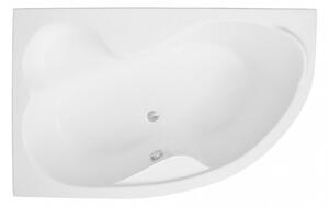 Polimat Akrylátová asymetrická vana Mega 160x105 L(R) AS Barva: Bílá, Orientace: Levá
