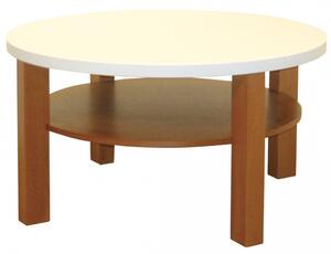 Kruhový konferenční stolek OTA s bílým plátem Varianta: Průměr 80 cm, (na výběr více variant)