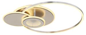 Globo 68278-24 LED přisazené stropní svítidlo BELTRAN | 24W integrovaný LED zdroj | 1200lm | 2700-6000K | dálkové ovládání | stmívač | stříbrná