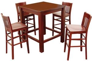 Dřevěný barový stůl CUBIS 80 x 80 cm, (na výběr více variant)