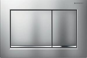 Geberit Omega30 - Ovládací tlačítko splachování, easy to clean, matný chrom/lesklý chrom 115.080.JQ.1