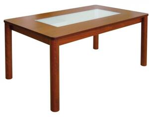 Jídelní stůl PEDRO se skleněnou deskou 80 x 120 cm (na výběr více variant)