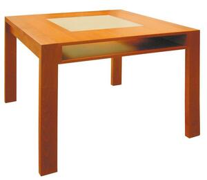 Dýhovaný jídelní stůl KATKA s policí Varianta: S policí, 85 x 140 cm, (na výběr více variant)