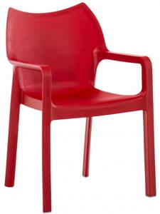 Židle DIVA, červená