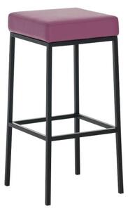 Barová stolička Joel, výška 80 cm, černá-fialová