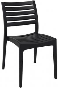 Plastová židle Ares, černá