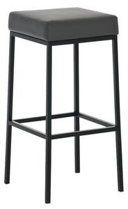 Barová stolička Joel, výška 80 cm, černá-šedá