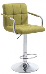 Barová židle Lucy V2 látkový potah, zelená