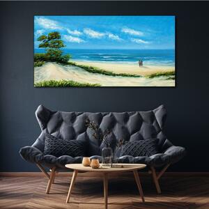 Obraz na plátně Obraz na plátně Pobřeží pár pláže moře