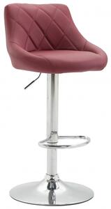 Barová židle Lazio syntetická kůže, červená bordó