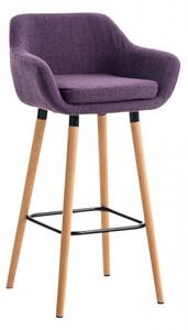 Barová židle Grant látkový potah, fialová
