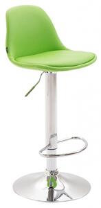 Barová židle Kiel čalounění syntetická kůže, zelená