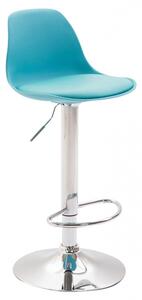 Barová židle Kiel syntetická kůže, modrá