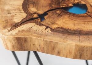Stůl Lake ořech epoxy kovová s práškovým matným lakem tvrdý, voskový ole stoly konferenční stůl