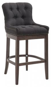 Barová židle Lakewood látkový potah, Antik, černá
