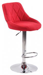 Barová židle Lazio látkový potah, červená