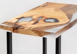 Stůl Owl olše epoxy kovová s práškovým matným lakem olej stoly
