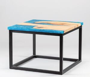 Stůl Ocean olše epoxy kovová s práškovým matným lakem olej stoly konferenční stůl