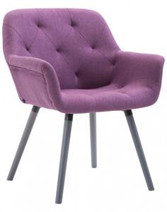 Jídelní / konferenční židle Mustang látkový potah, šedá, fialová