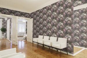 A.S. Création | Vliesová tapeta na zeď New Walls 37392-2 | 0,53 x 10,05 m | bílá, fialová, šedá