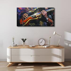 Obraz na plátně Obraz na plátně Abstrakce kytarové hudby