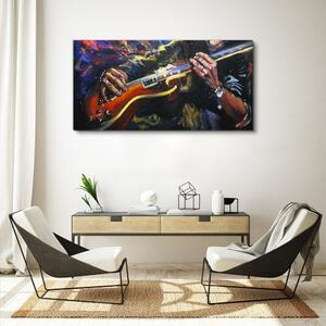 Obraz na plátně Obraz na plátně Abstrakce kytarové hudby