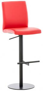 Barová židle Cadiz syntetická kůže, černá, červená