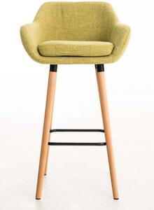 2 ks / set barová židle Grant látkový potah, světle zelená
