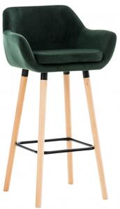 Barová židle Grant samet, zelená