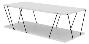 Konferenční stolek BEATRIX, bílá/černá