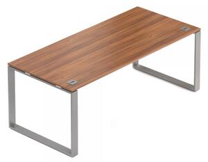 Stůl Creator 200 x 90 cm, šedá podnož, 2 nohy