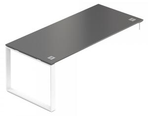 Stůl Creator 200 x 90 cm, bílá podnož, 1 noha