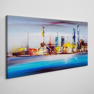 Obraz na plátně Obraz na plátně Abstrakce městské moře