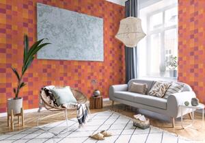 A.S. Création | Vliesová tapeta na zeď New Walls 37406-5 | 0,53 x 10,05 m | červená, oranžová