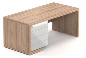 Stůl Lineart 180 x 85 cm + levý kontejner