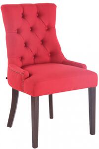 Jídelní židle Aberdeen látkový potah, antik, červená