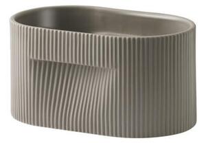 Muuto Květináč Ridge Planter H13, taupe