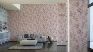 A.S. Création | Vliesová tapeta na zeď New Walls 37420-4 | 0,53 x 10,05 m | bílá, metalická, růžová