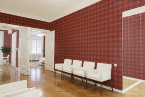 A.S. Création | Vliesová tapeta na zeď New Walls 37421-1 | 0,53 x 10,05 m | červená, černá, šedá