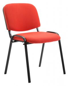 Jídelní / konferenční židle Kenna látkový potah, červená
