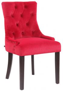 Jídelní židle Aberdeen samet antik, červená