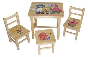 Prckůvsvět dětský Stůl s židlemi Spongebob