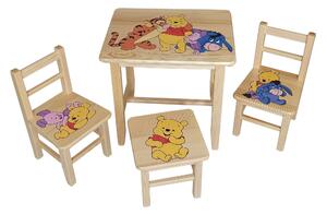 Dětský Stůl s židlemi Pů (Výběr z osmi vzorů )