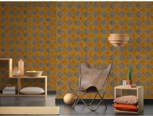 A.S. Création | Vliesová tapeta na zeď New Walls 37421-2 | 0,53 x 10,05 m | béžová, krémová, žlutá