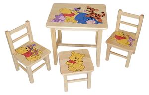 Dětský Stůl s židlemi Pů (Výběr z osmi vzorů )
