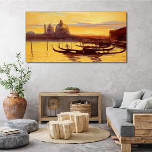 Obraz na plátně Obraz na plátně City Port Sunset