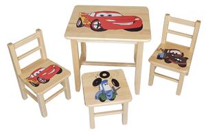 Dětský stůl s židlemi Auta (Výběr ze čtyř vzorů )