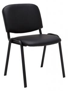 Jídelní / konferenční židle Kenna syntetická kůže, černá