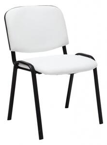 Jídelní / konferenční židle Kenna syntetická kůže, bílá