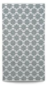 Ručník Veba ZARA Vločky tmavá zelená Velikost: 55x100 cm